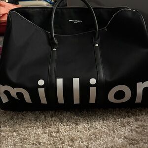 Paco Rabanne Black and White Duffel Bag
